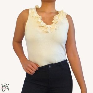CHAPS - Sleeveless V-Neck Top